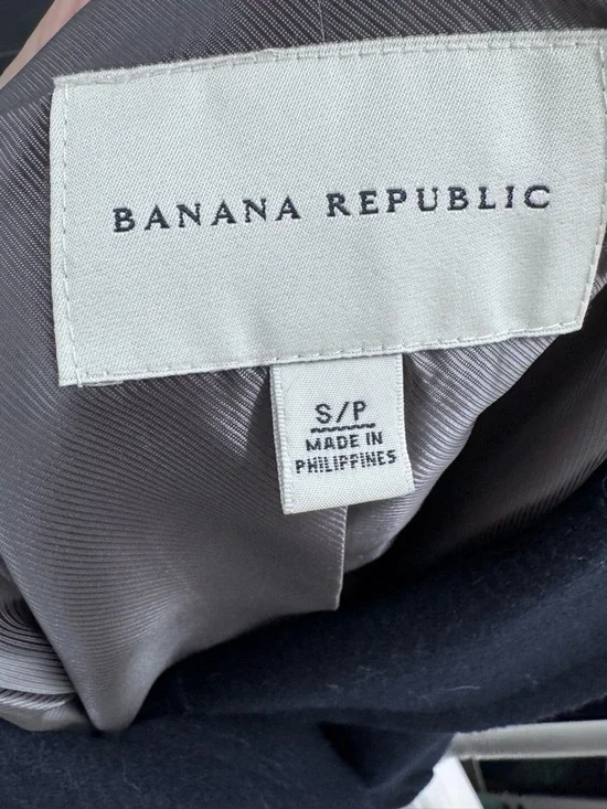 Banana Republic Navy Double-Breasted Peacoat with Gold Buttons - Picture 3 of 4